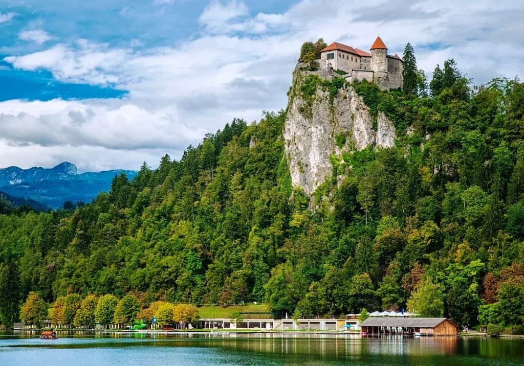 Bled castle with lake Bled min